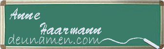 Anne Haarmann Visitenkarte